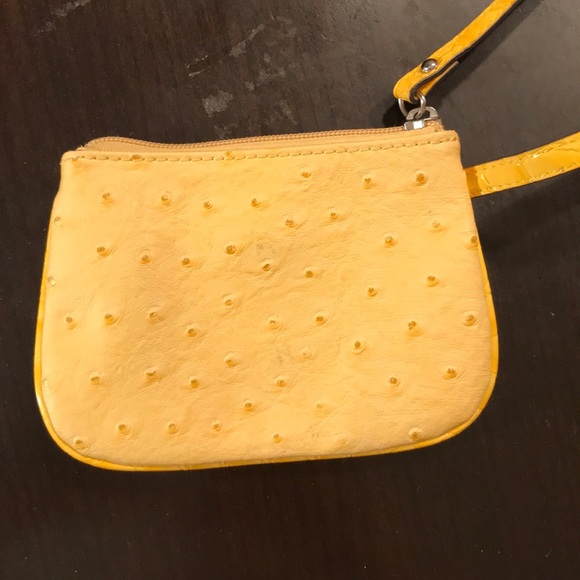 Yellow Guess wristlet - Picture 3 of 4